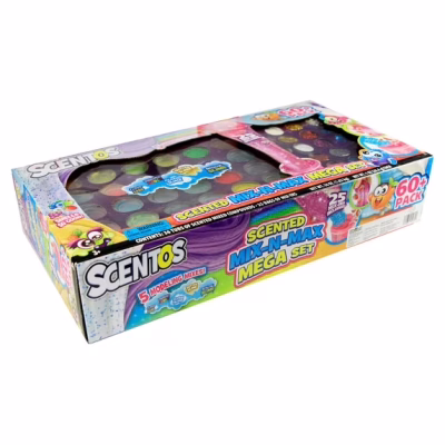 Scentos Scented Mix Max 61 Piece Mega Slime Dough and Sand Set