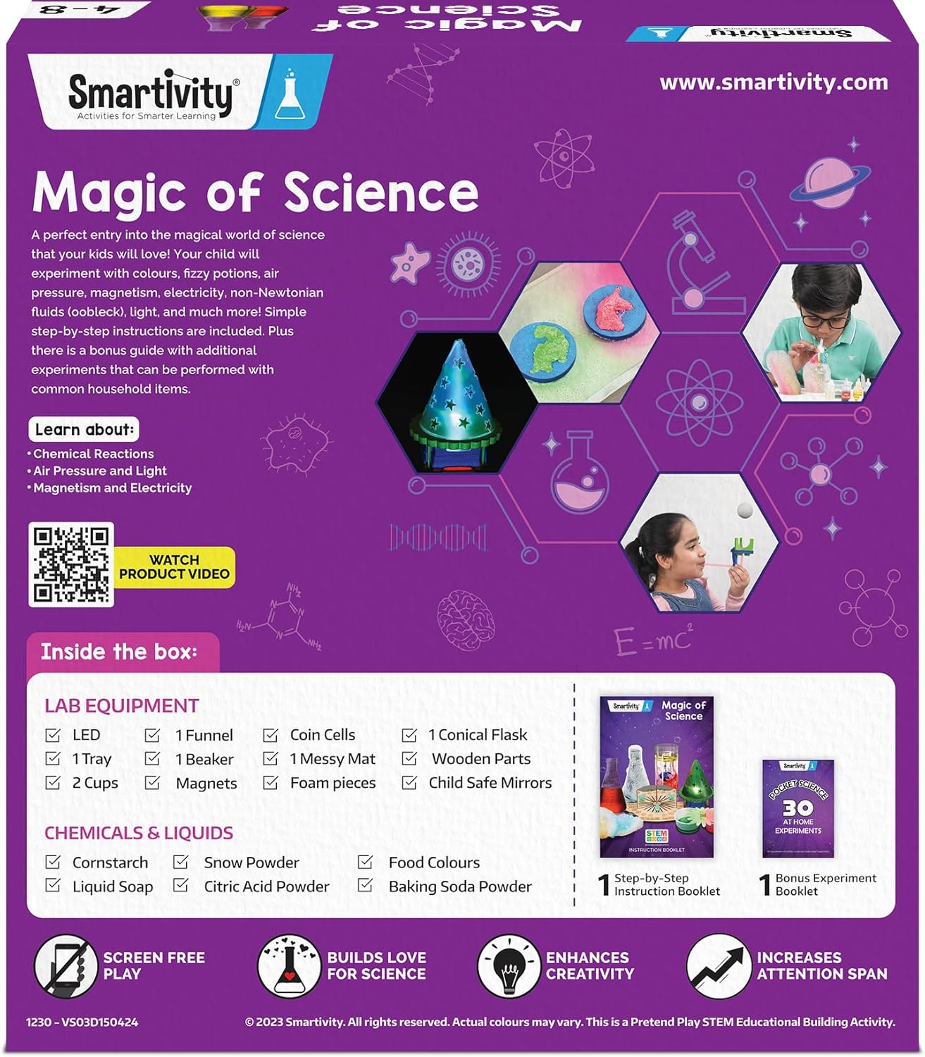 Smartivity Magic Science Kit for Kids Amazing Science Experiments Smartivity Magic Science Kit for Kids Amazing Science Experiments