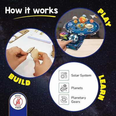 Smartivity Solar System Kit Gear-Driven Working Model of Planets