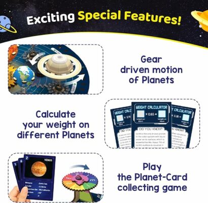 Smartivity Solar System Kit Gear-Driven Working Model of Planets