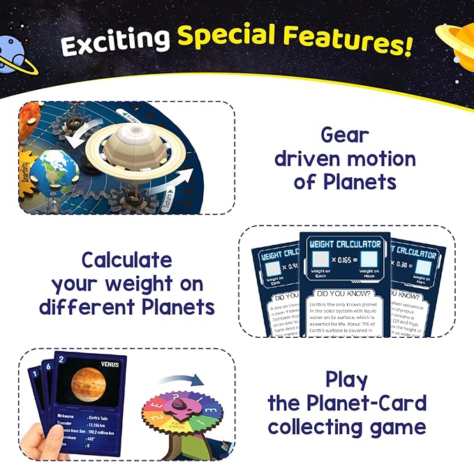Smartivity Solar System Kit Gear-Driven Working Model of Planets Smartivity Solar System Kit Gear-Driven Working Model of Planets