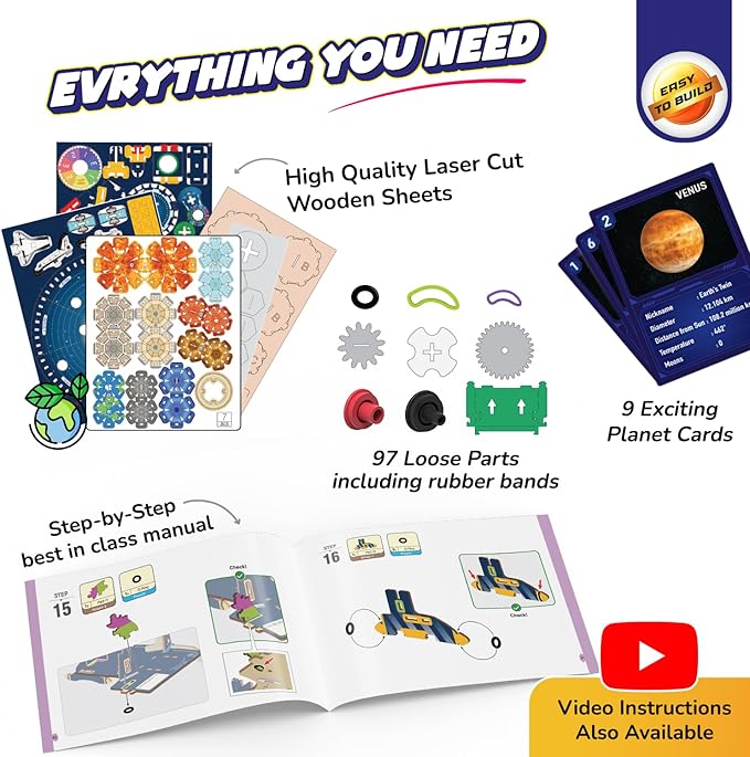 Smartivity Solar System Kit Gear-Driven Working Model of Planets Smartivity Solar System Kit Gear-Driven Working Model of Planets