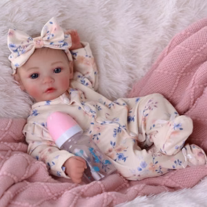 Soft Cloth Body Real Life Baby Dolls with Gift Box for Kids