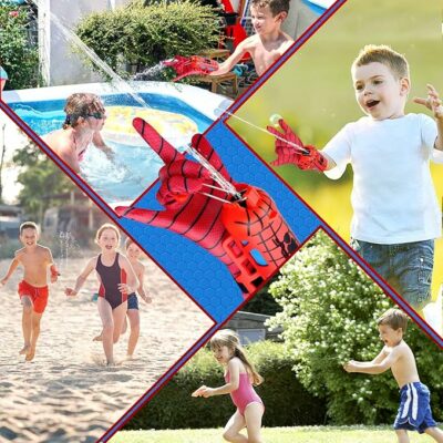 Spider Water Gun for Kids Superhero Squirt Toy Web Shooter