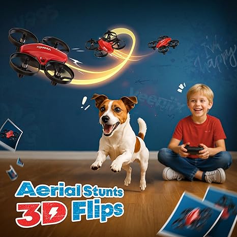 Veeniix V995 Red Mini Drone for Kids RC Quadcopter Plane Veeniix V995 Red Mini Drone for Kids RC Quadcopter Plane