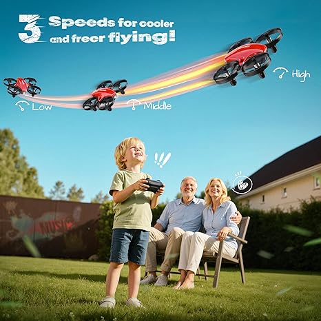Veeniix V995 Red Mini Drone for Kids RC Quadcopter Plane Veeniix V995 Red Mini Drone for Kids RC Quadcopter Plane