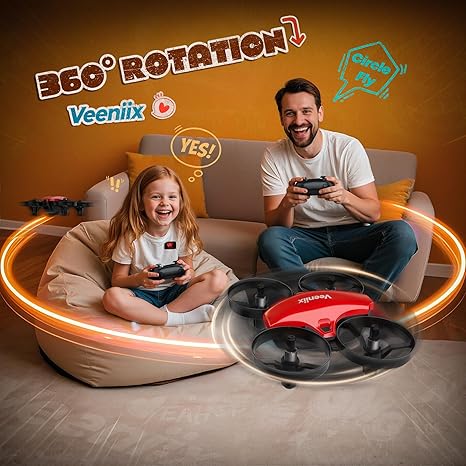 Veeniix V995 Red Mini Drone for Kids RC Quadcopter Plane Veeniix V995 Red Mini Drone for Kids RC Quadcopter Plane