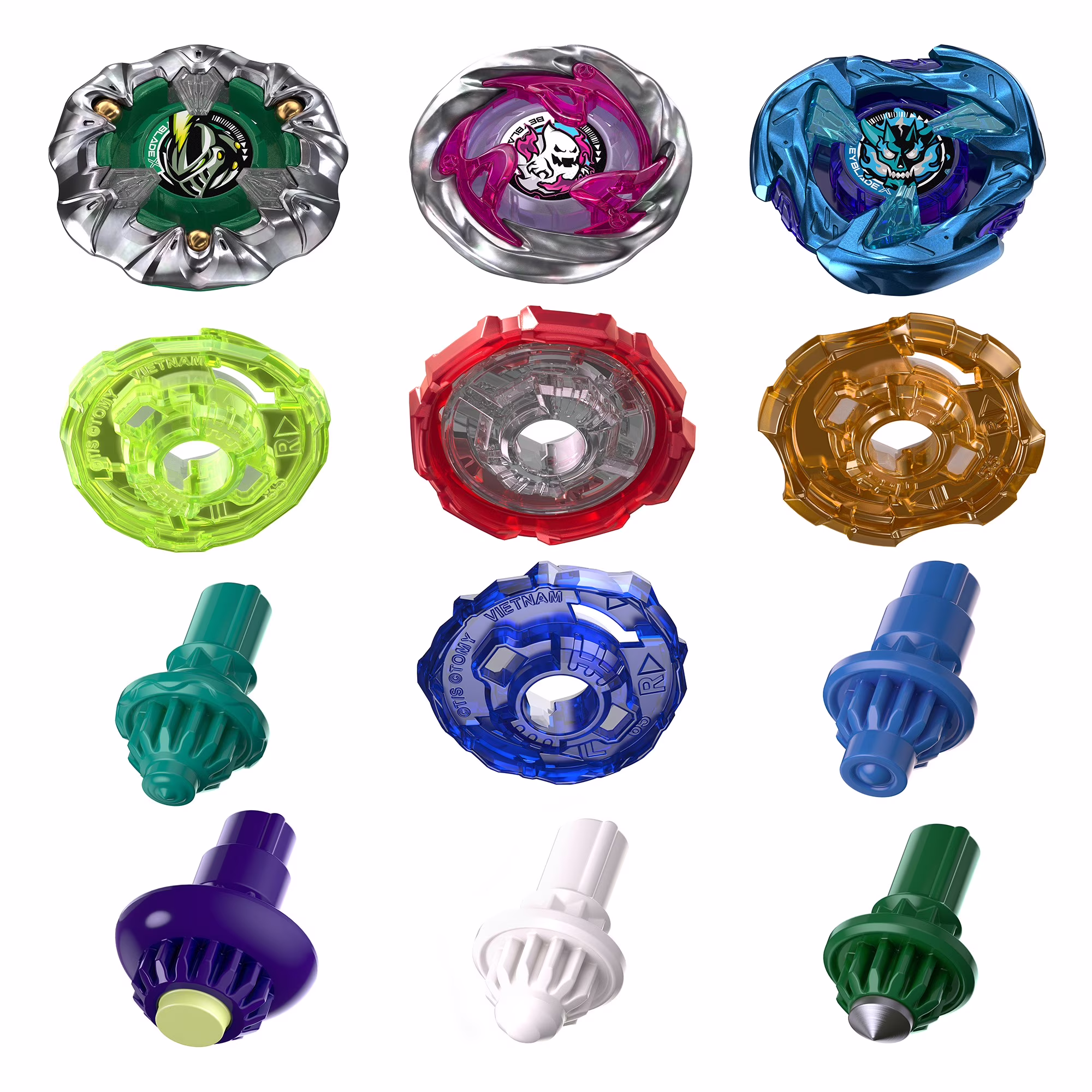 Beyblade X X-treme Expansion Pack 3 Blades 4 Ratchets 5 Bits Beyblade X X-treme Expansion Pack 3 Blades 4 Ratchets 5 Bits