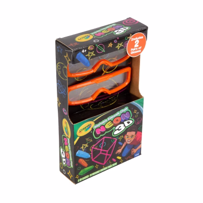 Crayola 3D Neon Sidewalk Chalk 10ct 3D Glasses Included
