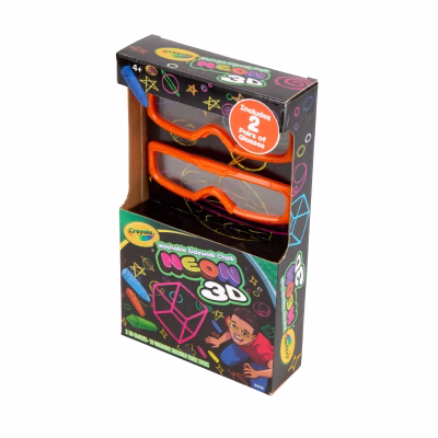 Crayola 3D Neon Sidewalk Chalk 10ct 3D Glasses Included
