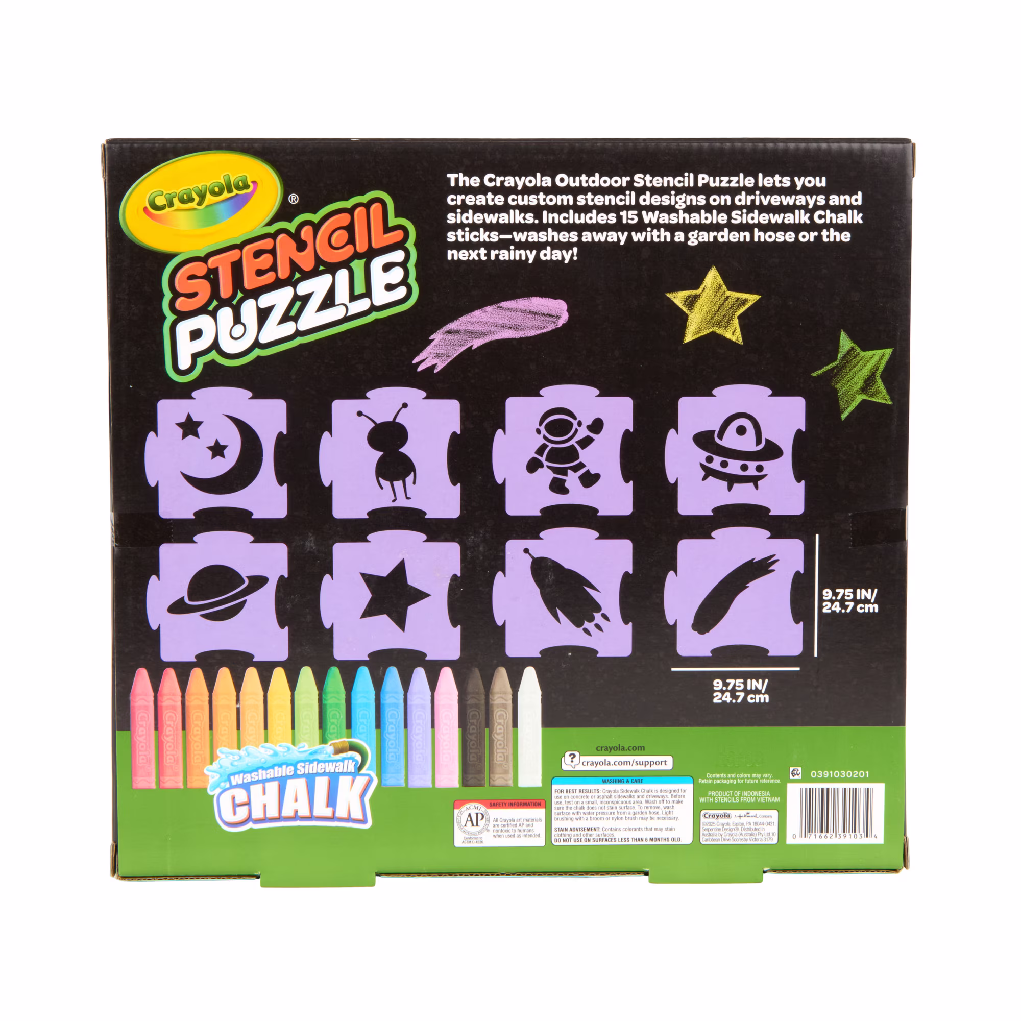 Crayola Sidewalk Chalk Stencils Games and Toys for Kids Crayola Sidewalk Chalk Stencils Games and Toys for Kids