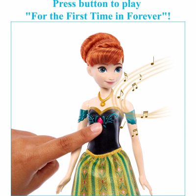 Disney Frozen Toy Singing Anna Doll in Signature Clothing