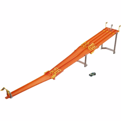 Hot Wheels 4 Lane Elimination Race Track with Fair-Start Launcher & Car
