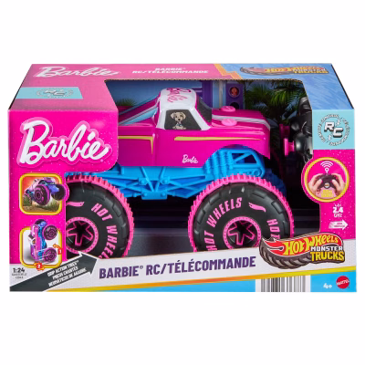 Hot Wheels Monster Trucks Barbie RC Toy Vehicle