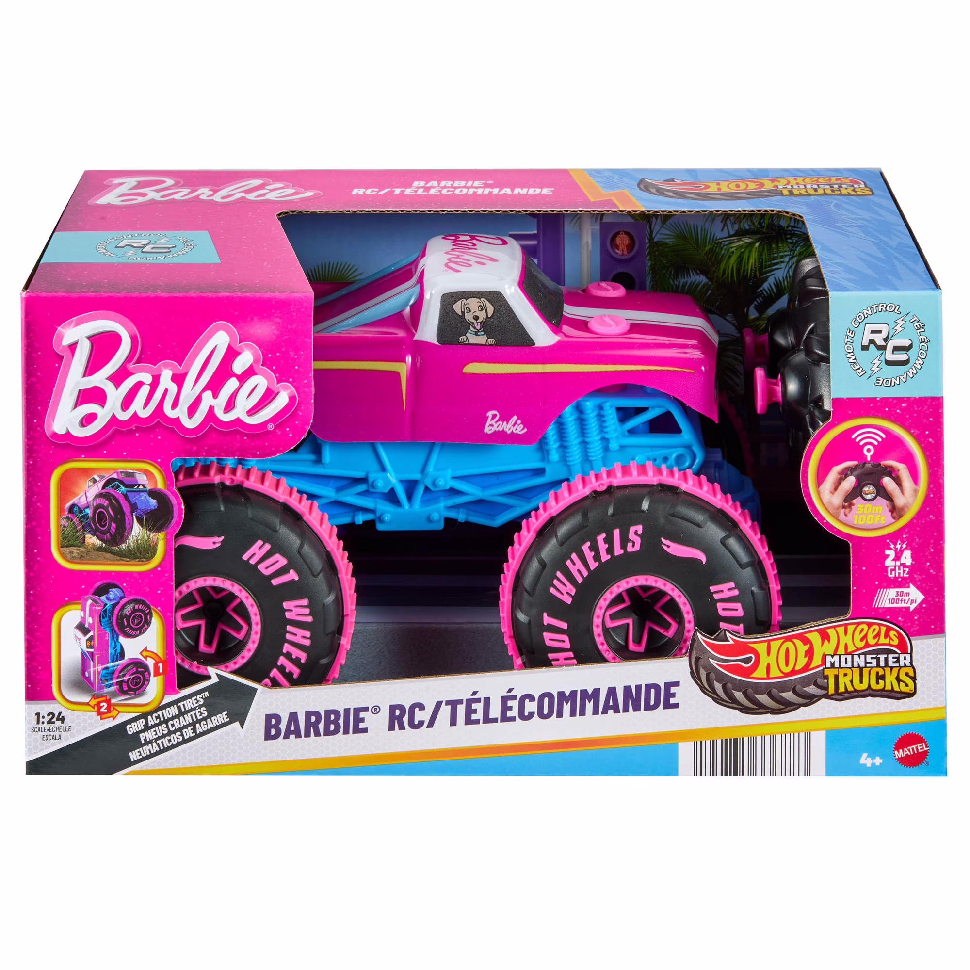 Hot Wheels Monster Trucks Barbie RC Toy Vehicle Hot Wheels Monster Trucks Barbie RC Toy Vehicle