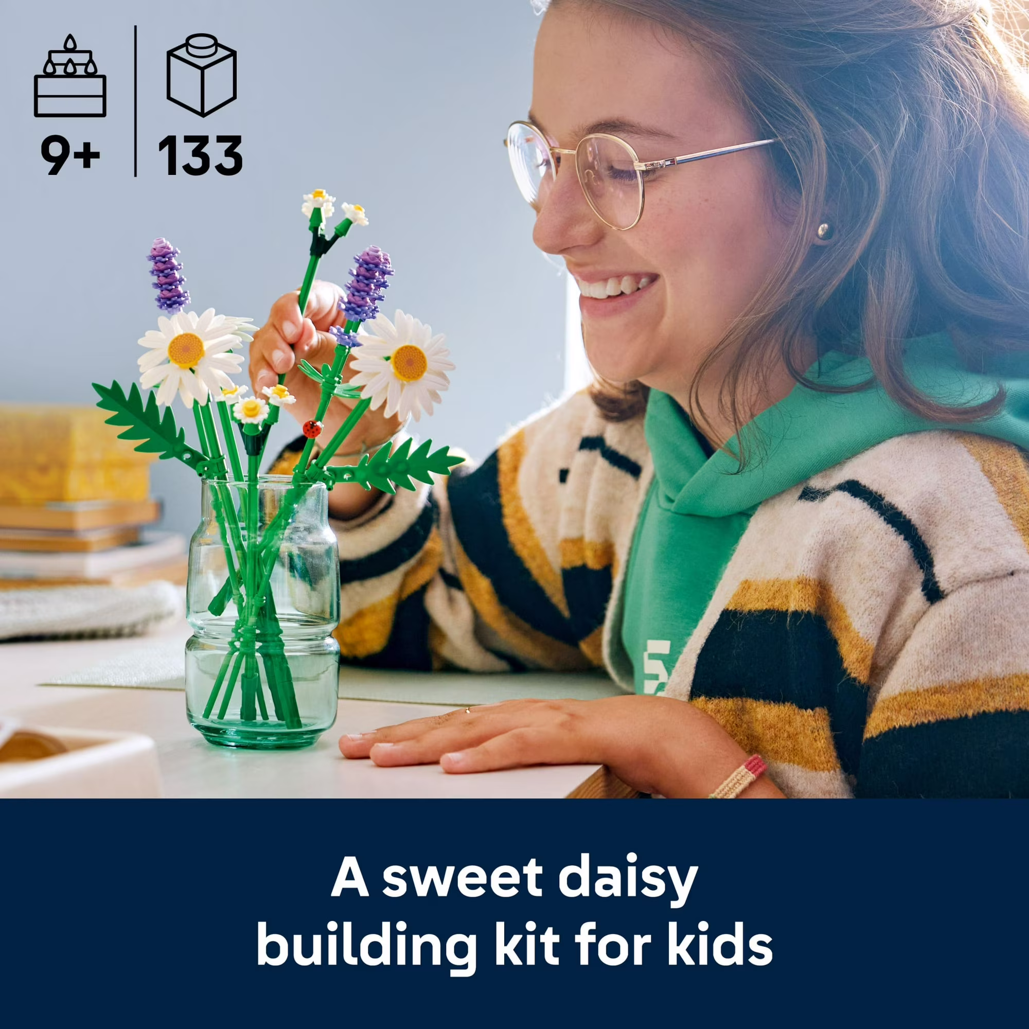 LEGO Botanicals Daisies Building Toy Birthday Gift for Kids LEGO Botanicals Daisies Building Toy Birthday Gift for Kids