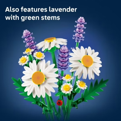 LEGO Botanicals Daisies Building Toy Birthday Gift for Kids