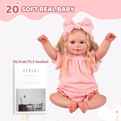 Lifelike Reborn Baby Dolls Soft Cloth Adorable Playful Doll