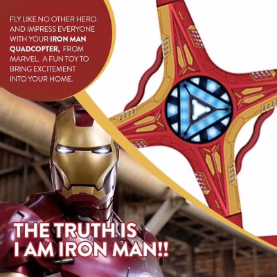 Marvel Licensed Iron Man Sky Hero 2.4GHz RC Drone