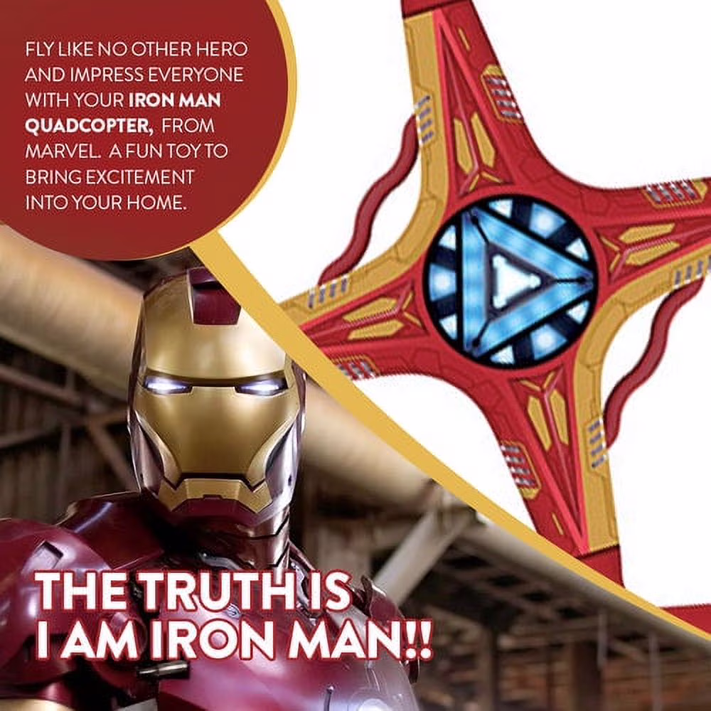 Marvel Licensed Iron Man Sky Hero 2.4GHz RC Drone Marvel Licensed Iron Man Sky Hero 2.4GHz RC Drone
