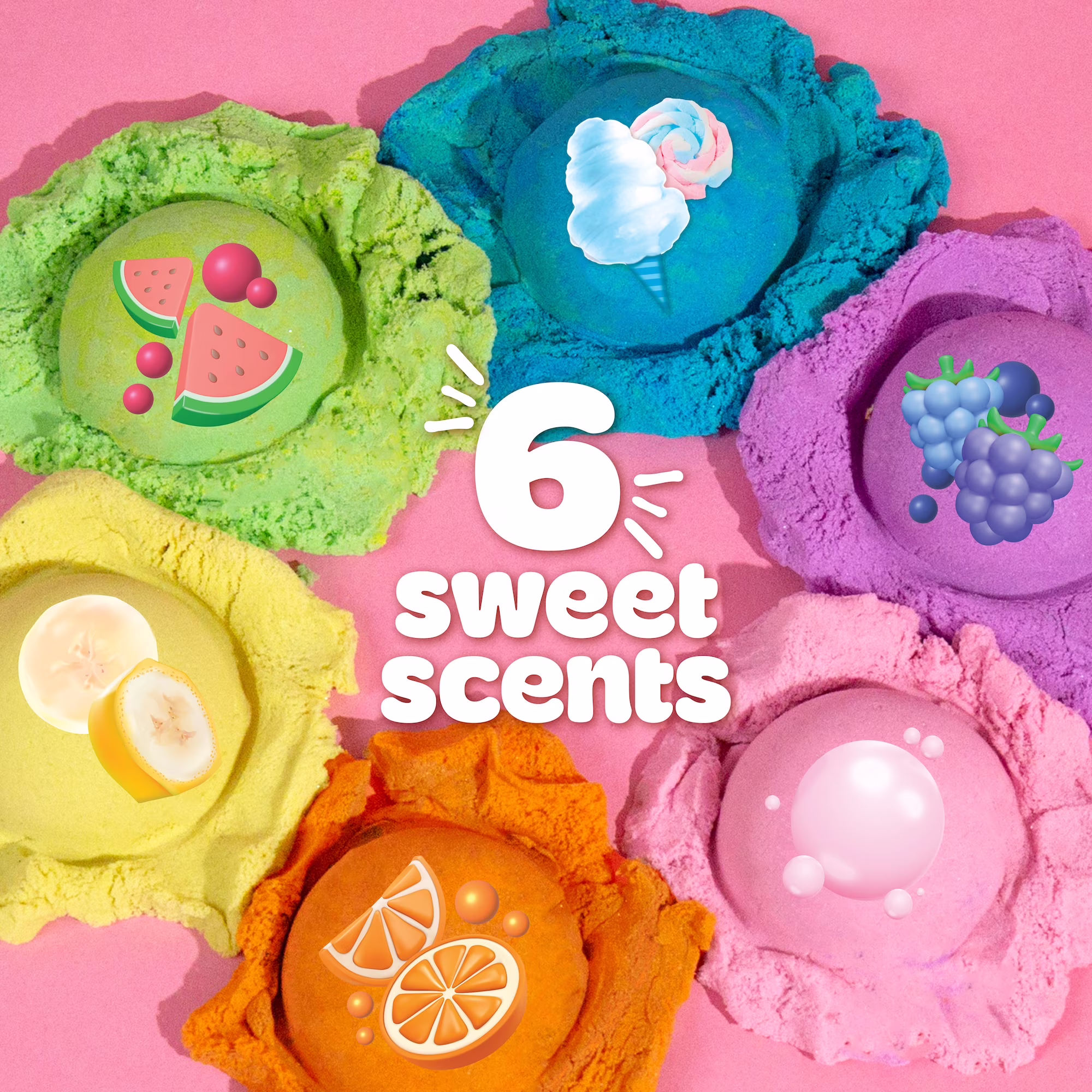 Play-Doh Sand 6 Pack Scented Play-Doh Sand 6 Pack Scented