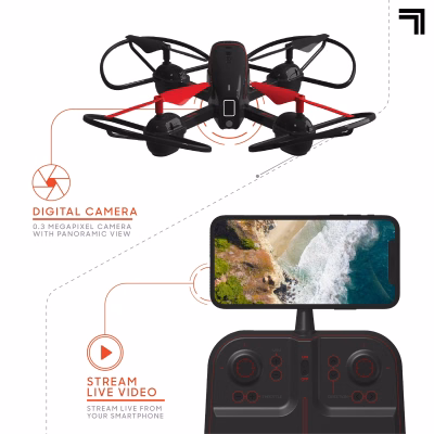 Sharper Image Mach X 10 Drone With Streaming Camera