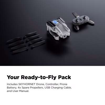 Vivitar SkyHornet Foldable RC Drone with 720p HD Camera