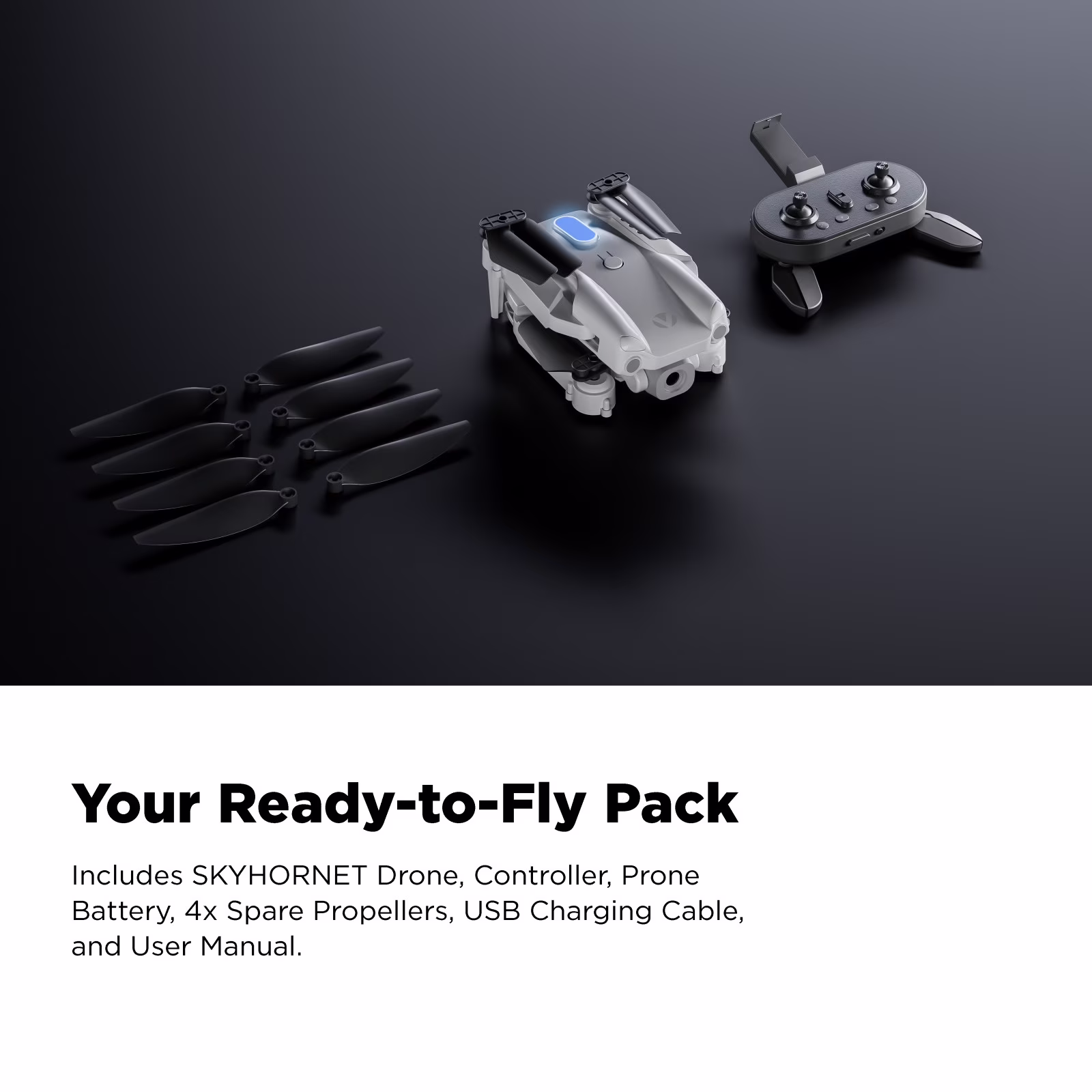 Vivitar SkyHornet Foldable RC Drone with 720p HD Camera Vivitar SkyHornet Foldable RC Drone with 720p HD Camera