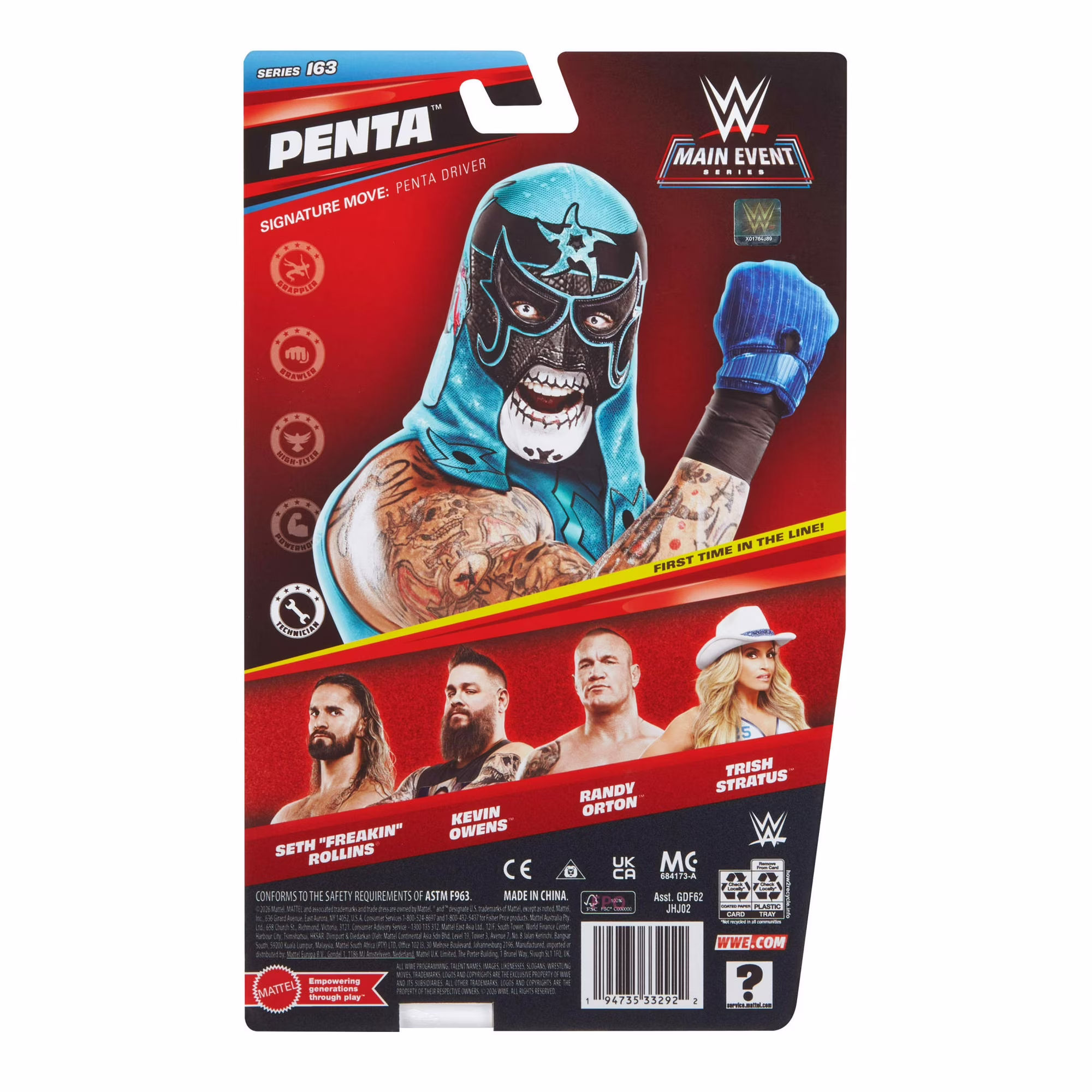 WWE Penta Action Figure Main Event Series WWE Penta Action Figure Main Event Series